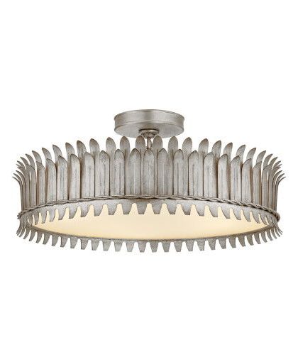 Leslie 21 taklampa silver