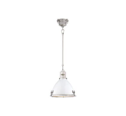 Fulton takpendel nickel/vit