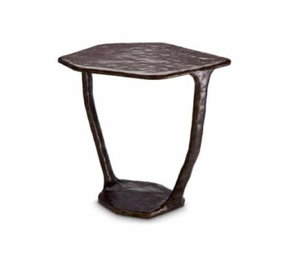 Tigra sidobord brons