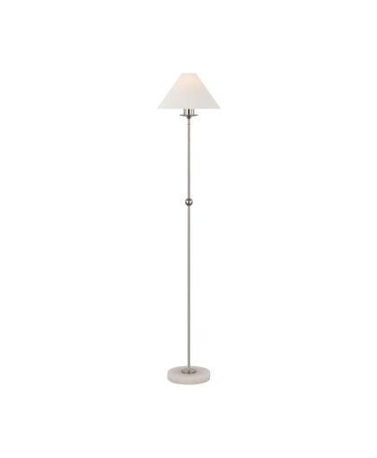 Caspian golvlampa nickel