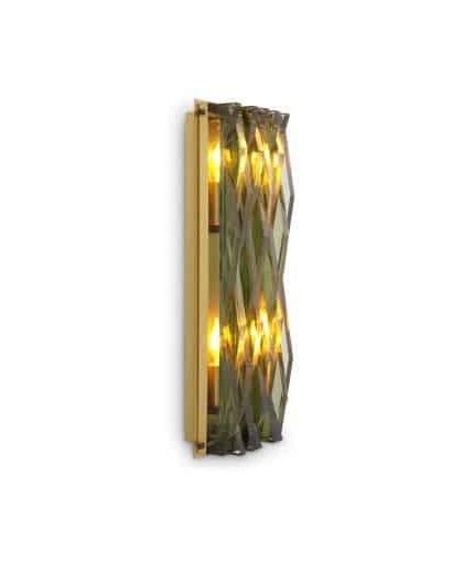 Nuvola vägglampa mässing