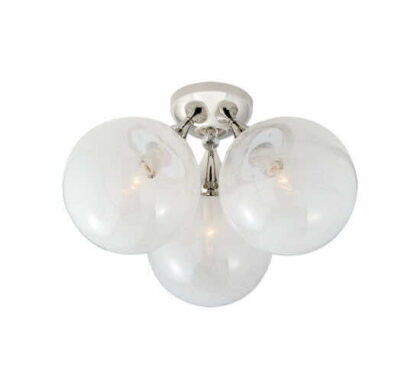 Cristol plafond trippel nickel