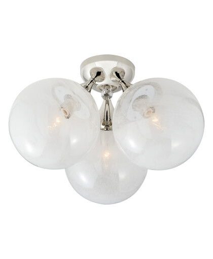 Cristol plafond trippel nickel