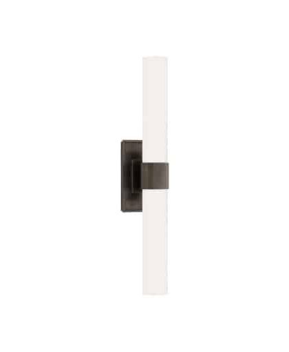 Presidio Petite vägglampa dubbel brons/vit