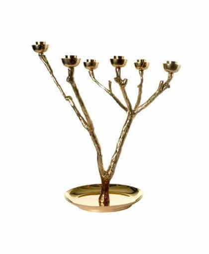 Twiggy ljusstake guld s