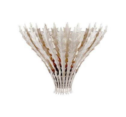 Hampton vägglampa Burnished Silver Leaf