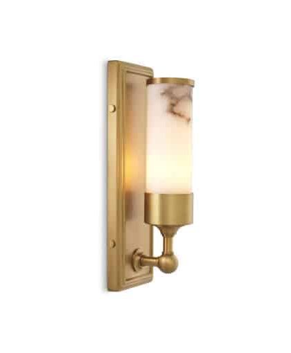 Valentine vägglampa antique brass