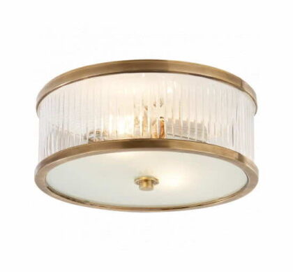 Randolph plafond rund antik mässing L