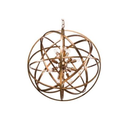 Nest taklampa mässing