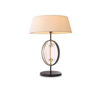 Vincente bordslampa gunmetal/guld