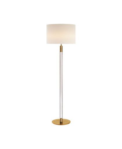 Riga golvlampa antik mässing