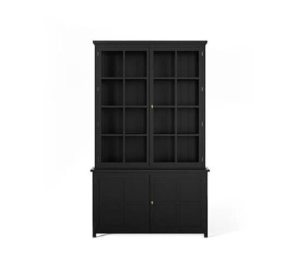 Rhode Island vitrinskåp modern black