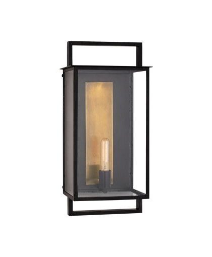 Halle vägglampa svart