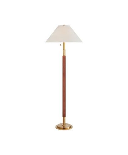 Garner golvlampa mässing/brun