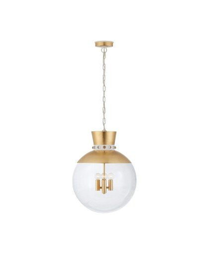 Lucia takpendel Gild vit/klarglas