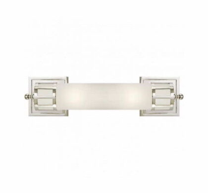 Openwork vägglampa nickel