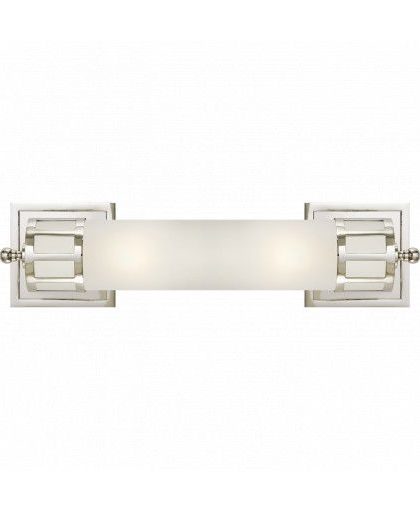 Openwork vägglampa nickel