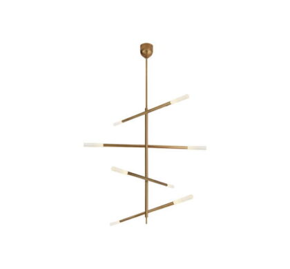 Rousseau takkrona justerbar antik mässing