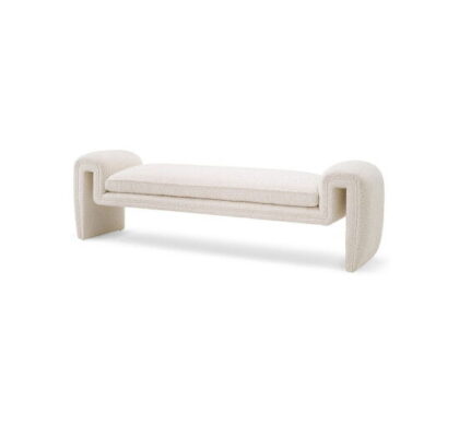 Tondo bänk bouclé cream