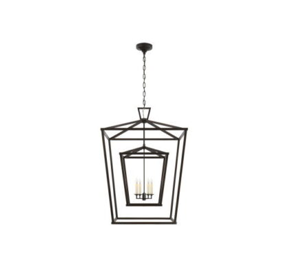 Darlana Double Cage taklampa svart