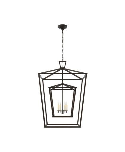 Darlana Double Cage taklampa svart