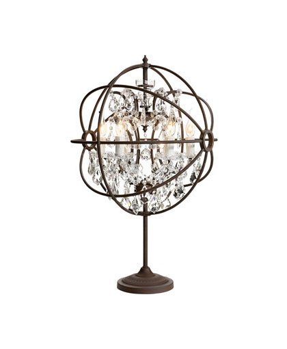 Rome bordslampa rust / crystal