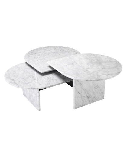 Naples satsbord marmor vit