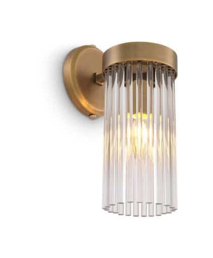 Carnero vägglampa mässing