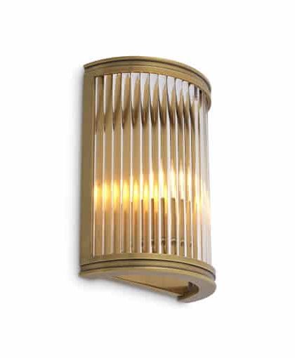 Alice vägglampa antik mässing OUTLET