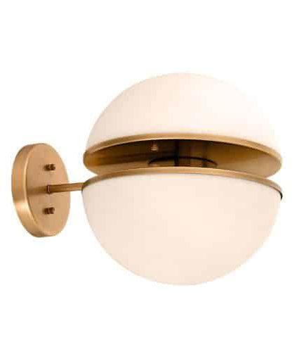 Spiridon vägglampa mässing