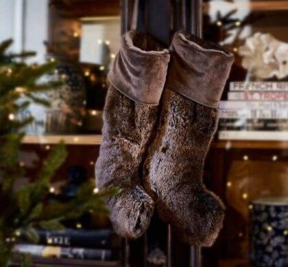 Whistler julstrumpa brown bear
