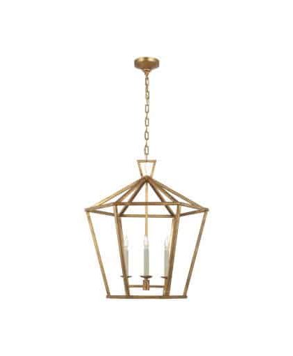 Darlana taklampa sexkantig Gilded Iron L