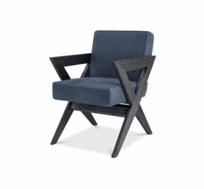Felippe matstol blue nubuck
