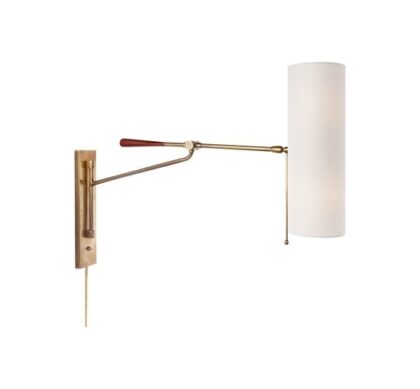 Frankfort Articulating vägglampa antik mässing