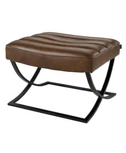 Brooks ottoman chocolate brown