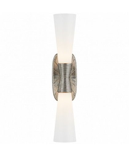 Utopia vägglampa dubbel nickel