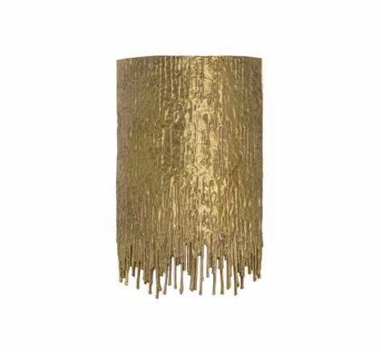 Grove vägglampa polerad mässing