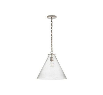 Katie Conical takpendel nickel/glas