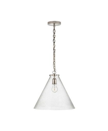 Katie Conical takpendel nickel/glas