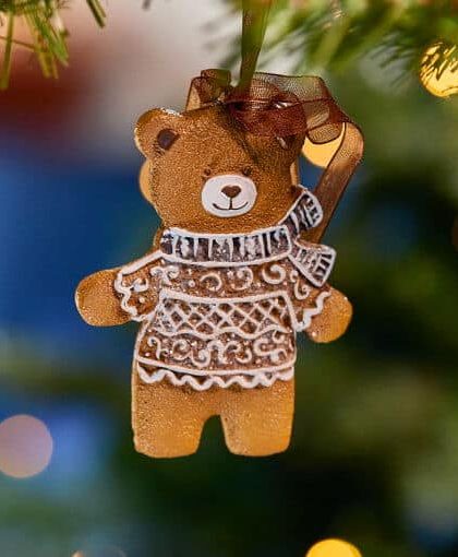 Oldbury pepparkaka nalle julgransdekoration