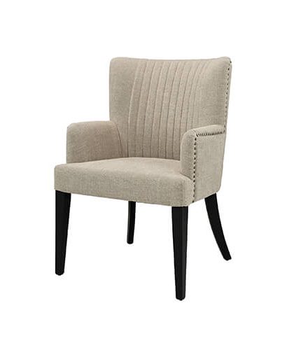 Dylan karmstol linen sand