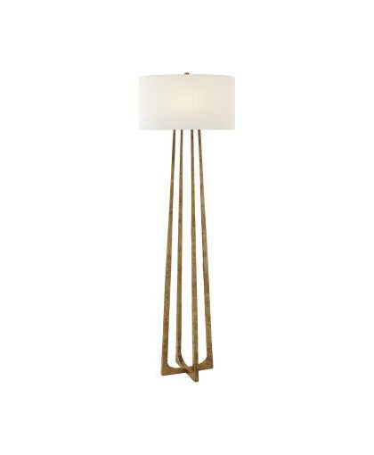 Scala golvlampa Gilded Iron/linne