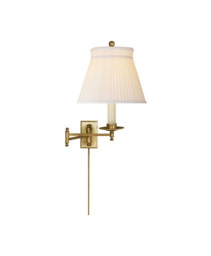 Dorchester golvlampa antik mässing/silke