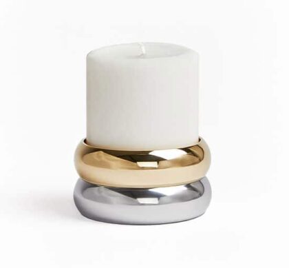 Marriage ljushållare guld/silver