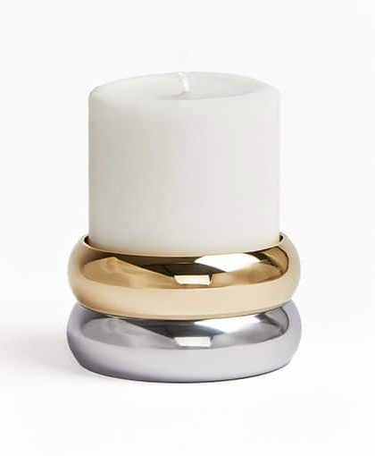 Marriage ljushållare guld/silver