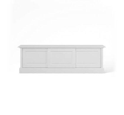 Montauk mediabänk classic white