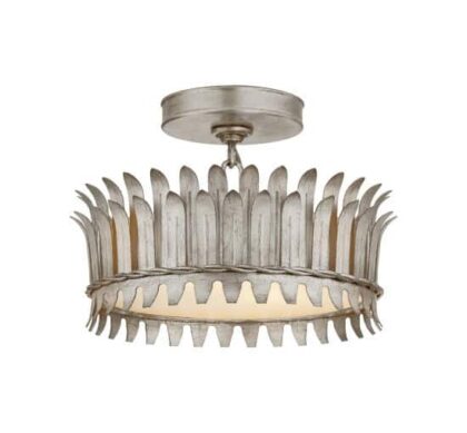 Leslie 12 taklampa silver