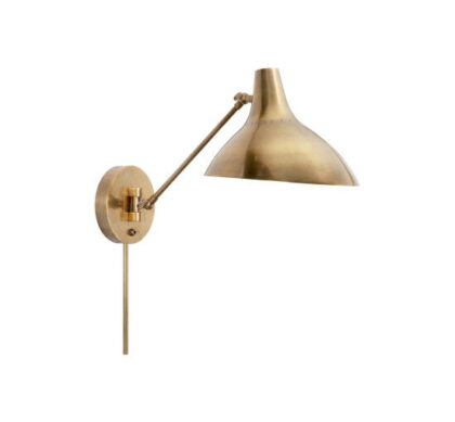 Charlton vägglampa antik mässing