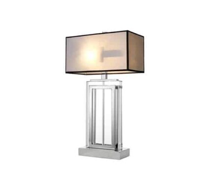 Arlington Bordslampa crystal/nickel