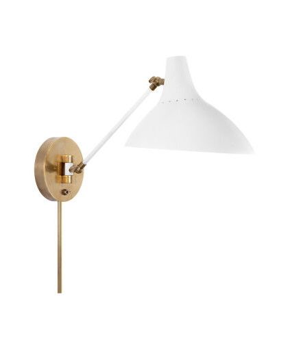 Charlton vägglampa vit